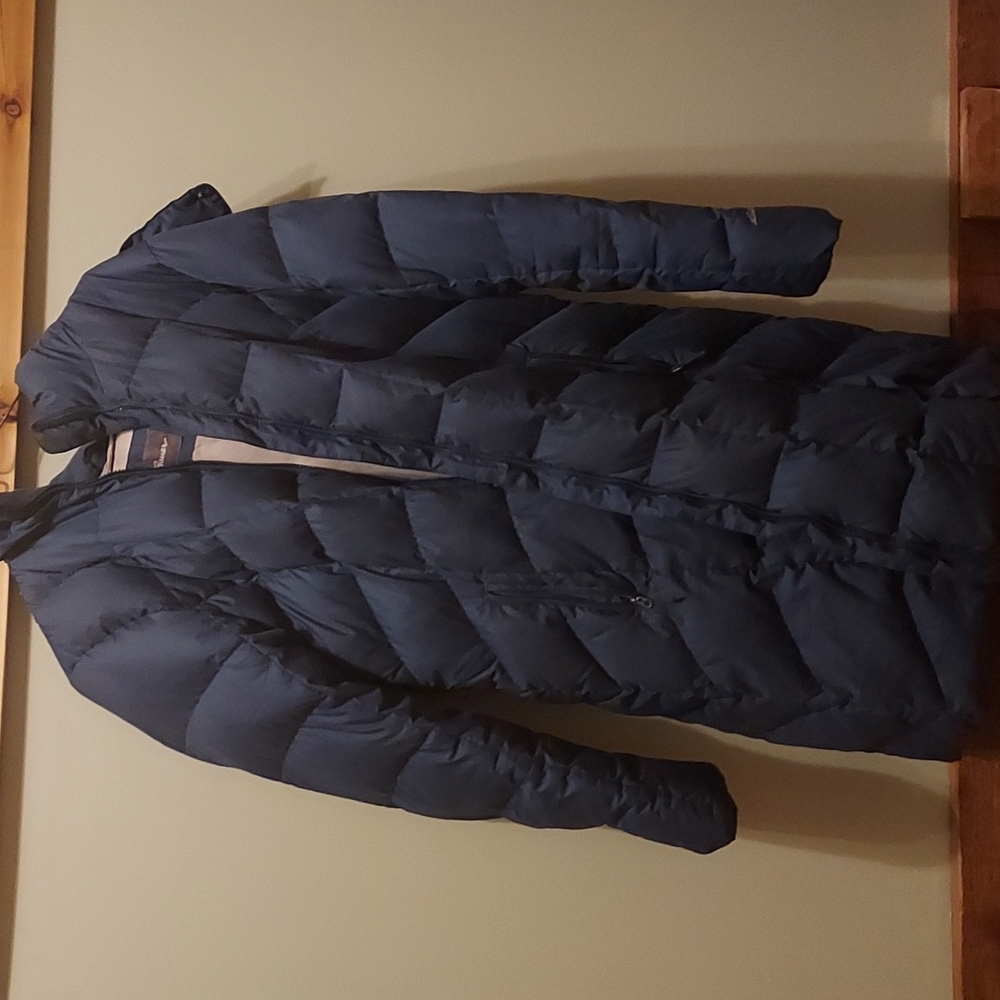 Eddie Bauer winter parka, navy blue, Women's XL, 650 down fill